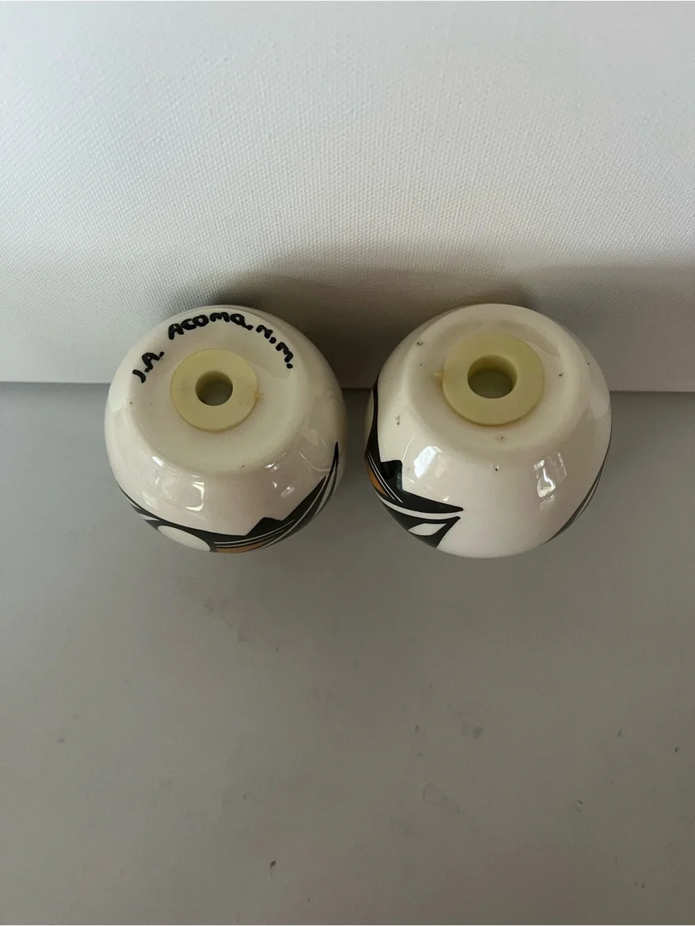 Acoma Ceramic Salt and Pepper Shaker Set from New Mexico